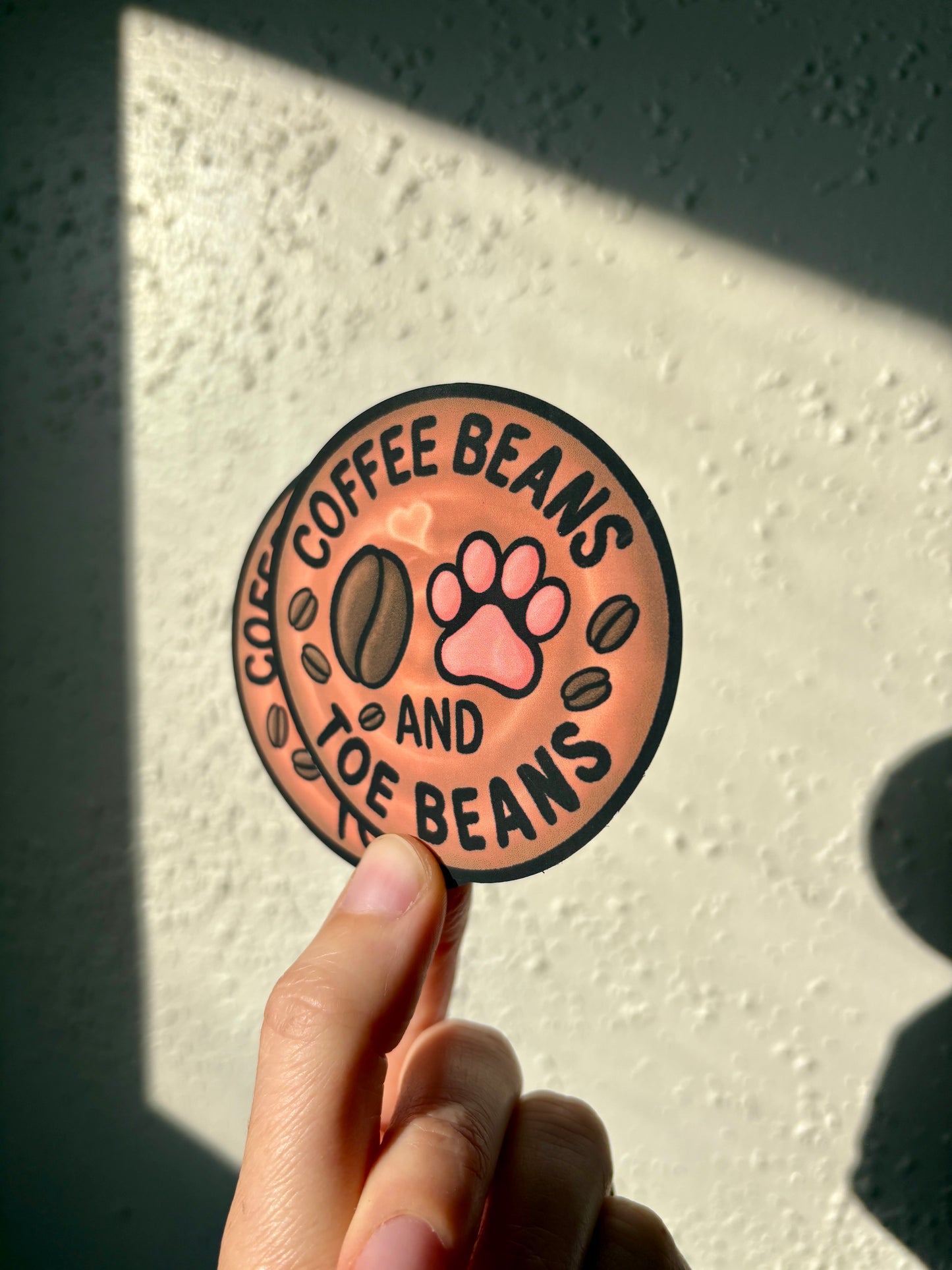 Coffee Beans and Toe Beans Sticker