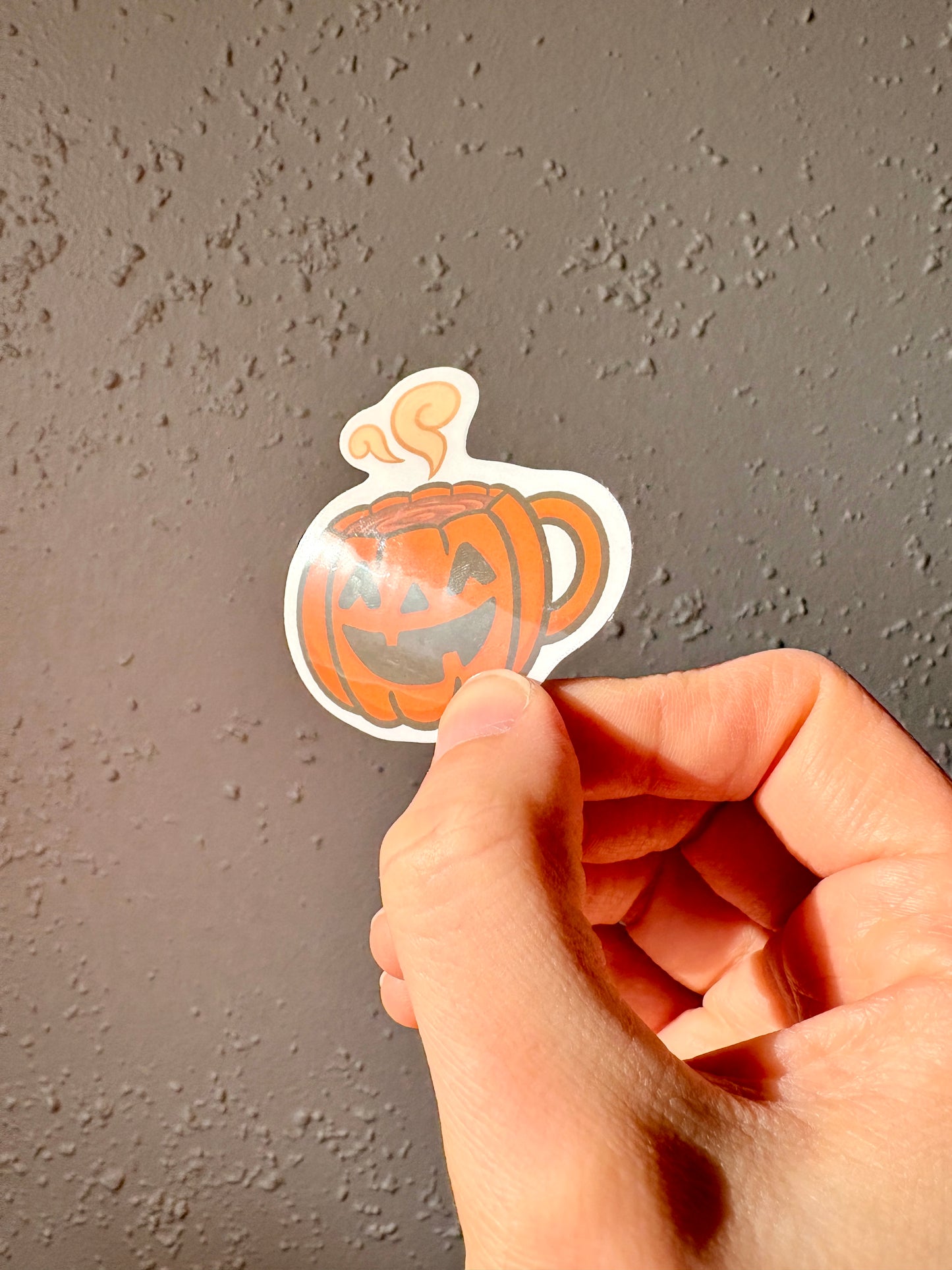 Cozy Pumpkin Mug Sticker