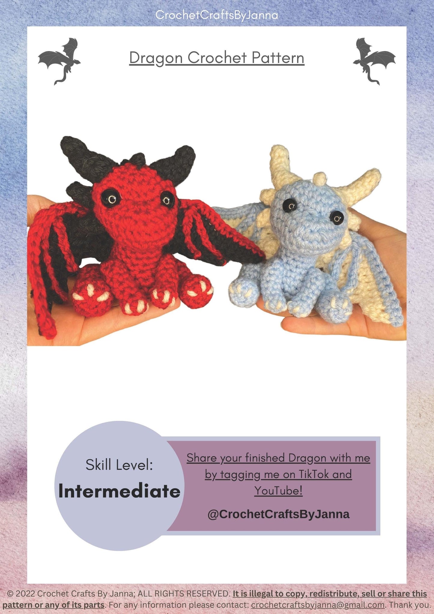 Baby Dragon Crochet Pattern