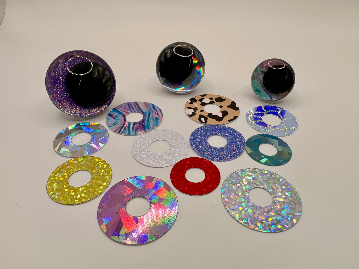Safety Eye Glitter Discs
