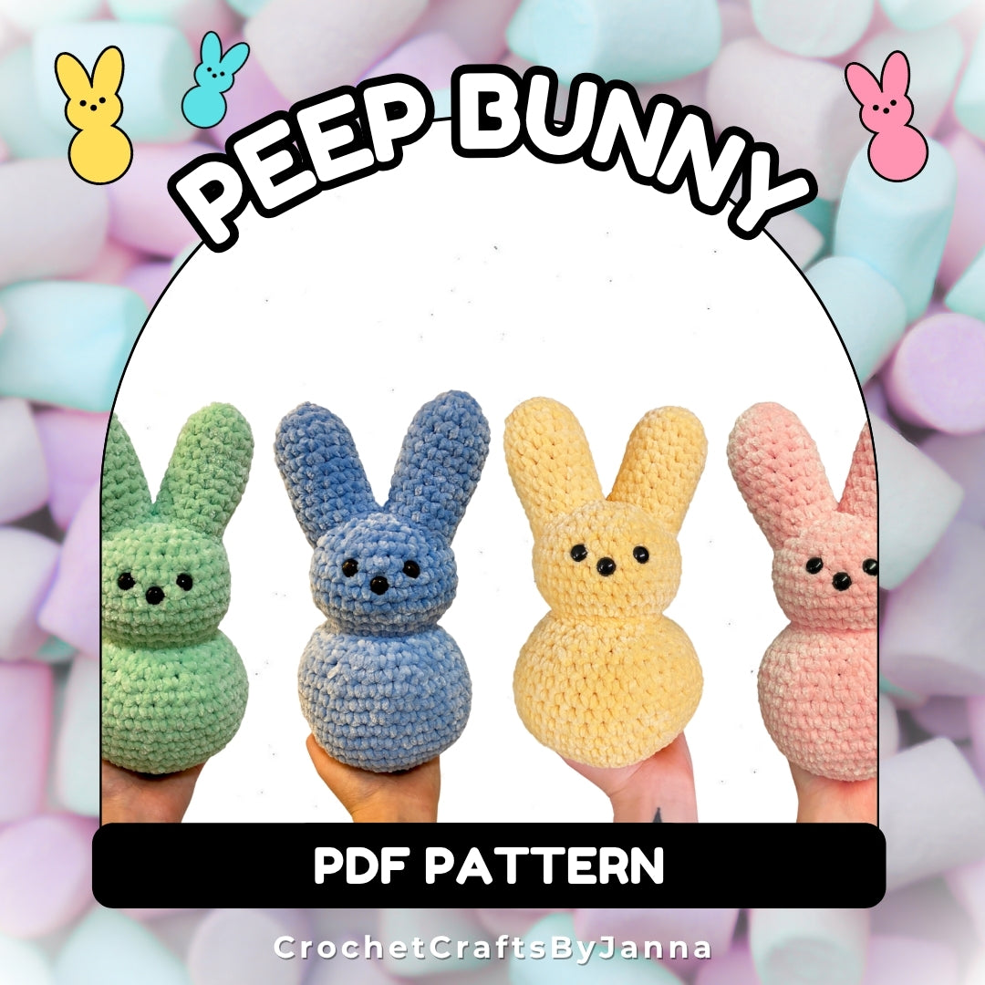 Peep Easter Bunny Crochet Pattern