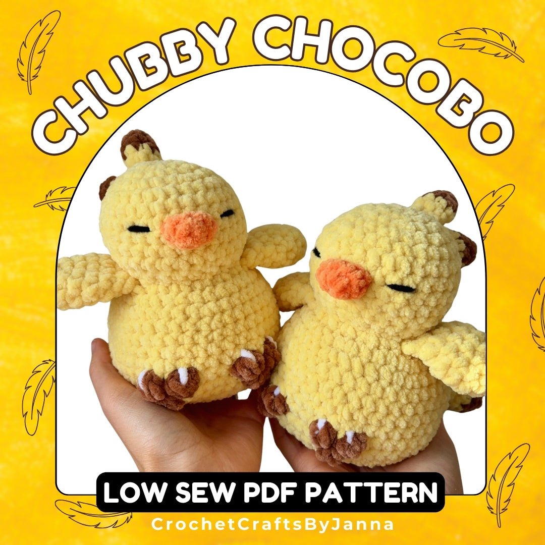 Chocho Pattern Chubby Chocobo Crochet Pattern – Crochet Crafts By Janna