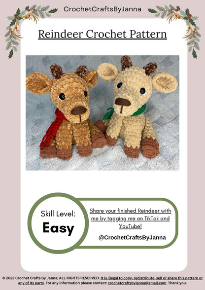 Baby Reindeer Crochet Pattern