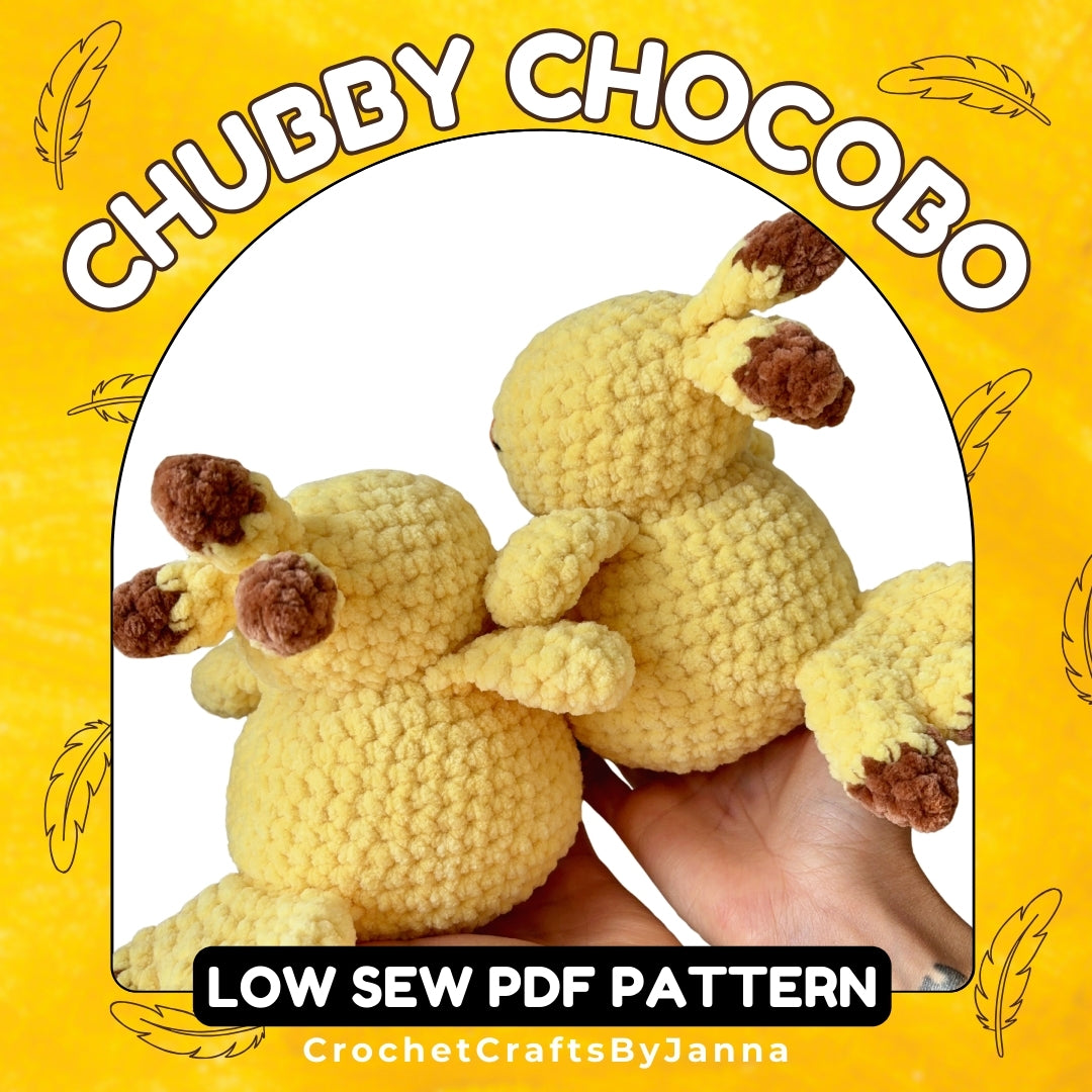 Chocho Pattern Chubby Chocobo Crochet Pattern – Crochet Crafts By Janna