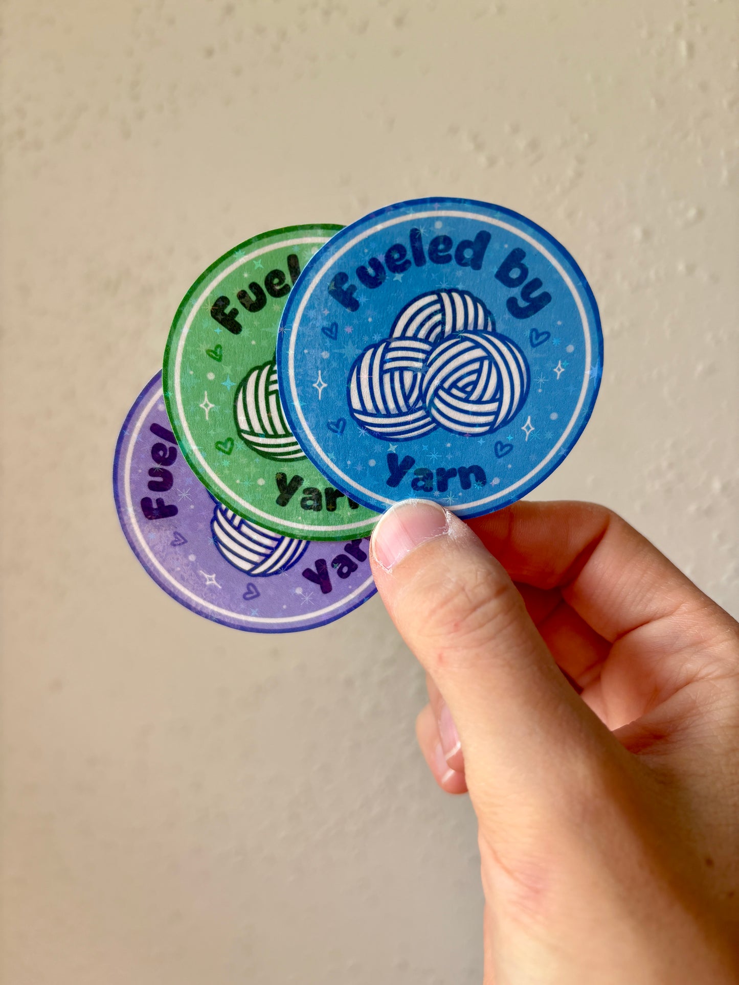 Fueled By Yarn Sticker Pack