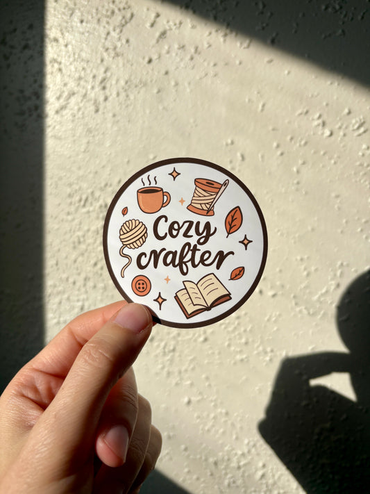 Cozy Crafter Sticker
