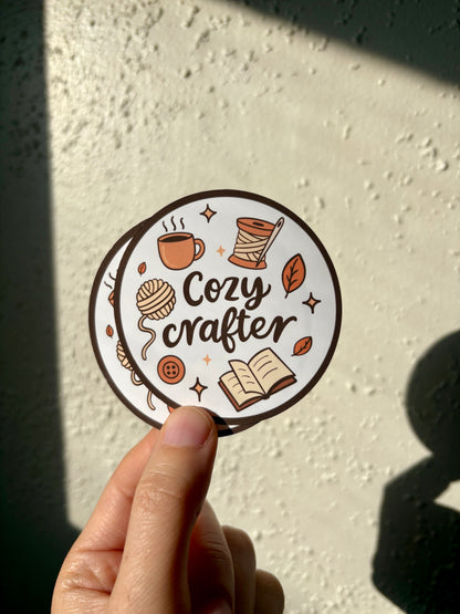 Cozy Crafter Sticker