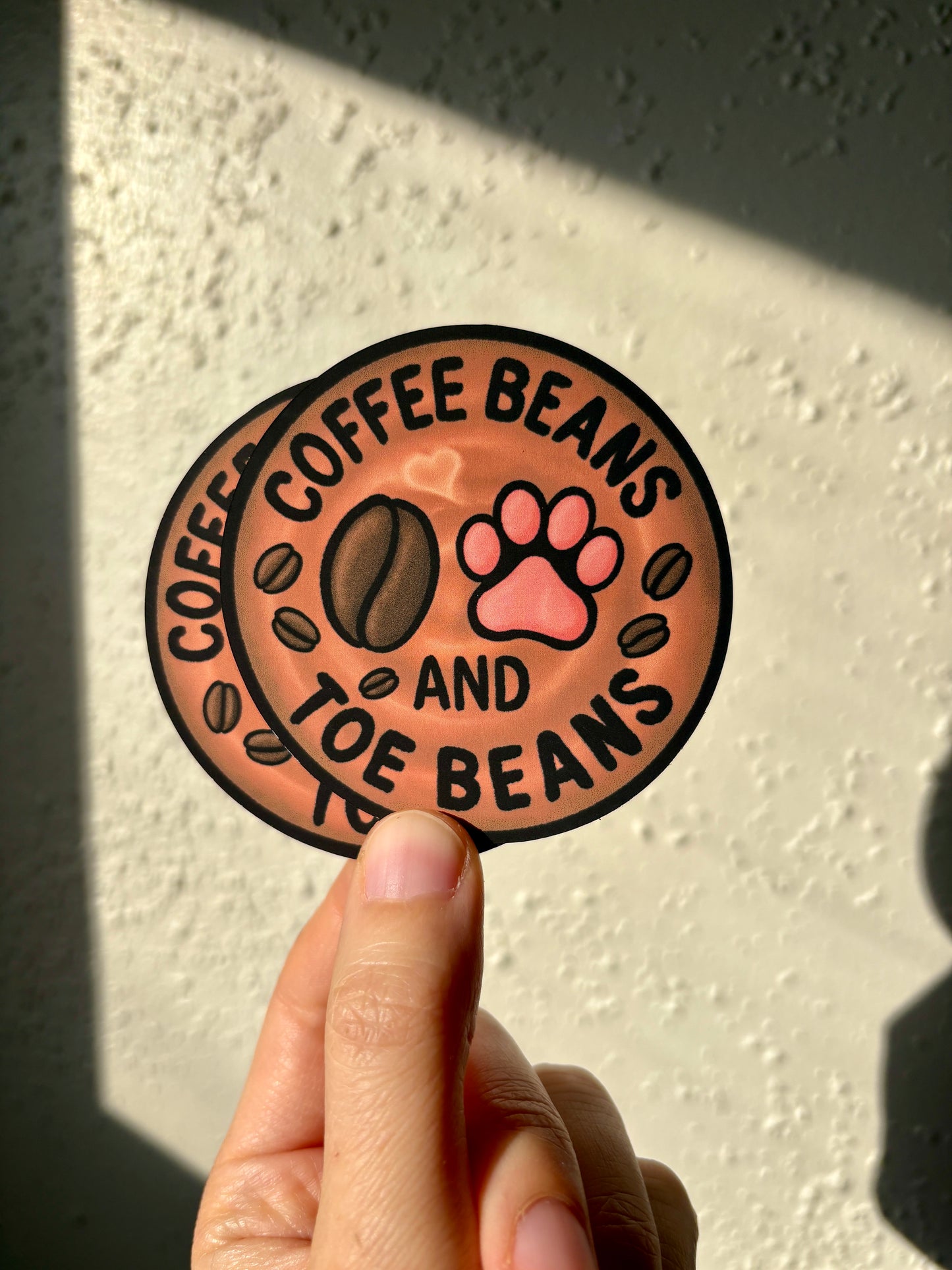 Coffee Beans and Toe Beans Sticker