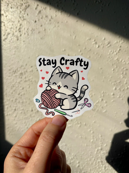 Stay Crafty Sticker