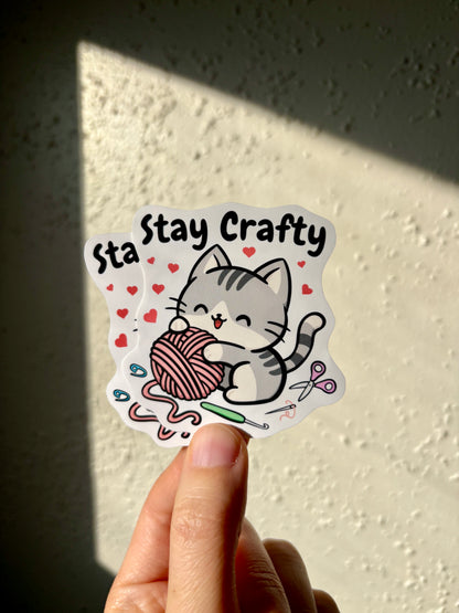 Stay Crafty Sticker
