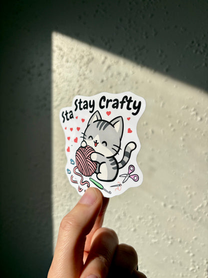 Stay Crafty Sticker