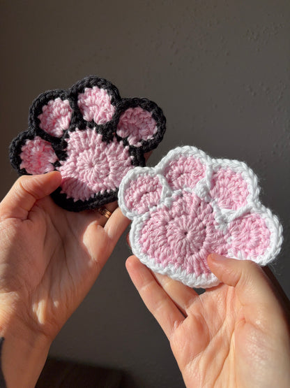 Paw Print Coasters