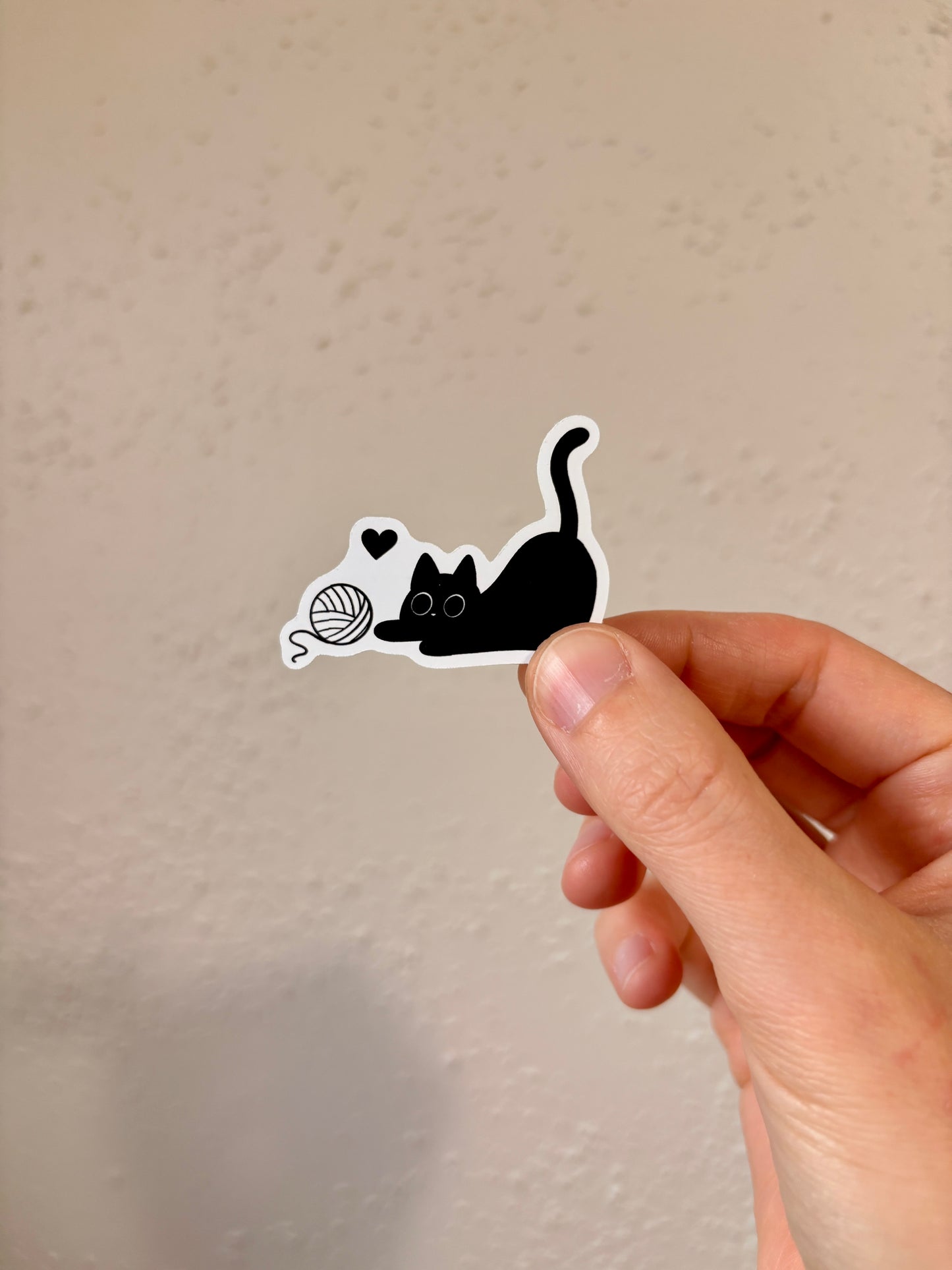 Cute Black Cat Sticker