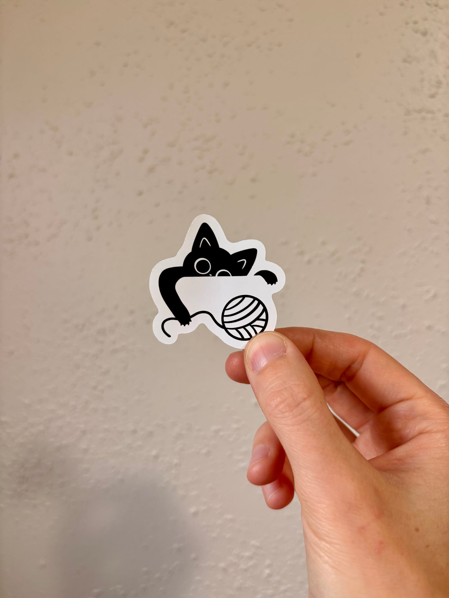 Cute Black Cat Sticker