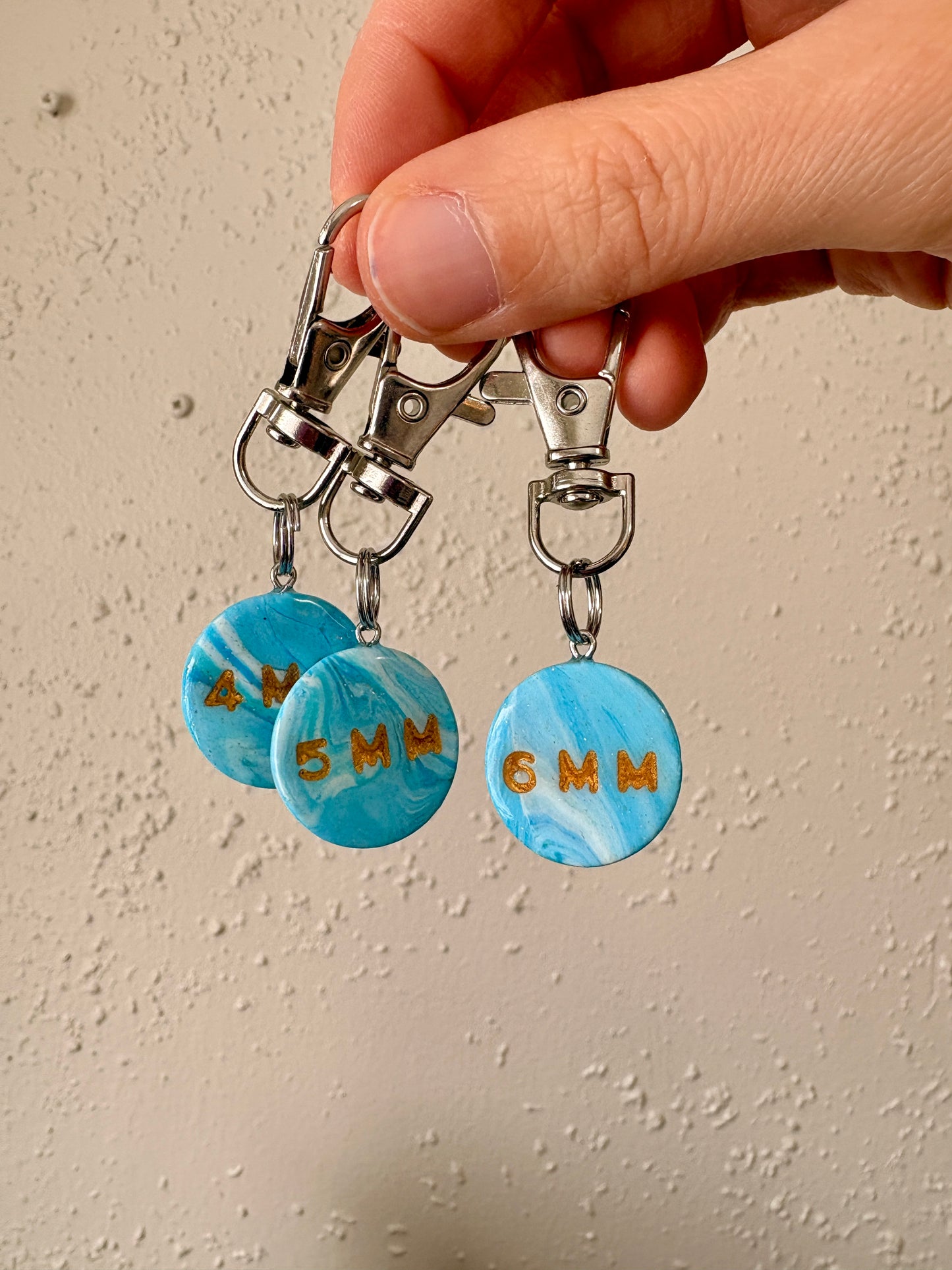 Blue & Gold Marbled Marker