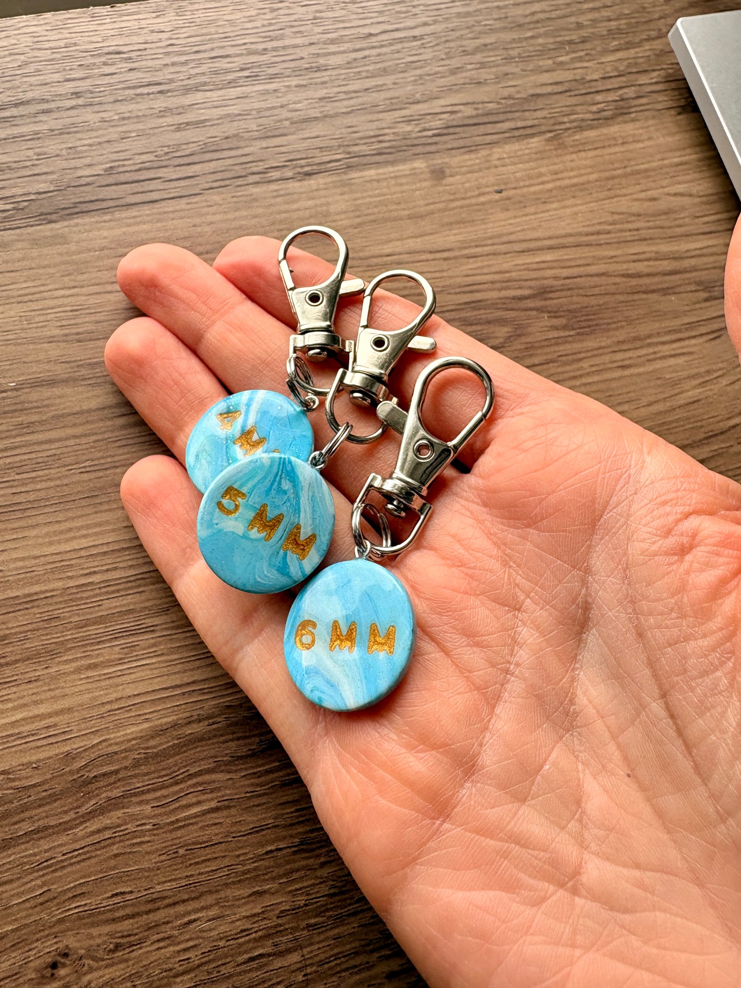 Blue & Gold Marbled Marker